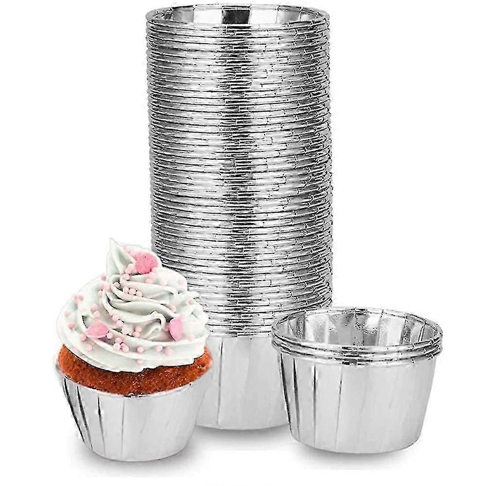 Alumínium fólia Cupcake csomagolók Cupcake Liners csészék Cupcake Ramekin tartó csészék Ramekins pártokhoz