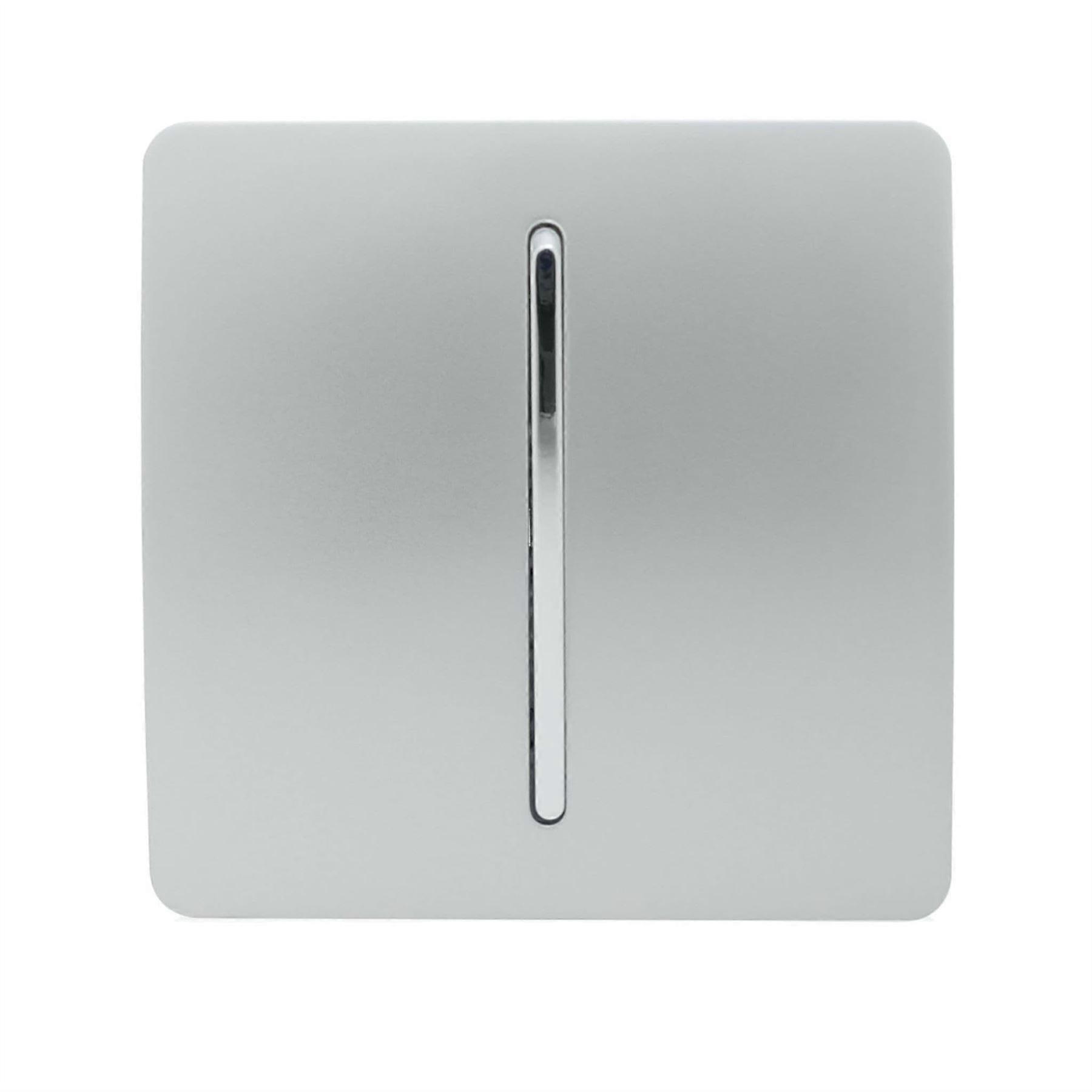 Trendi Switch 1 Gang Retractive Switch Silver