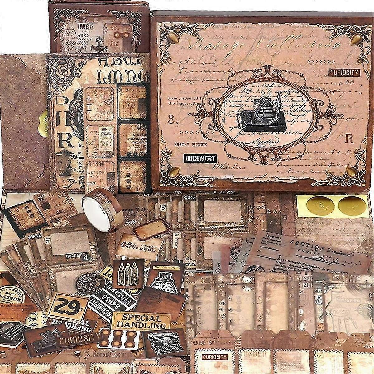 Scrapbooking Kit, The-Love Poems Series - Vintage Items, Box Packaging for Scrapbooking Materials
