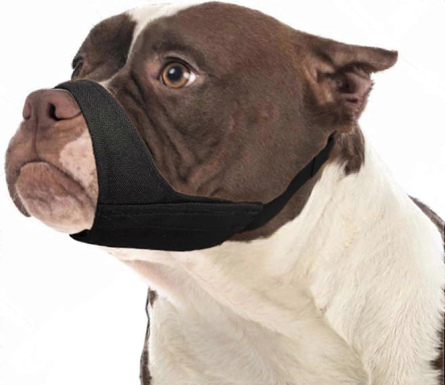 Short Snout Dog Muzzle-Soft Muzzle for Pitbull American Bulldog Boxer Rottweiler
