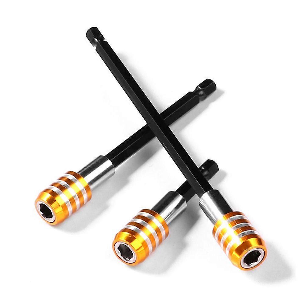 3 Pcs Drill Bit Extension Set Quick Release Bit Holder 1/4 Inch Hex Shank Magnetic Extension Chuck Adapter