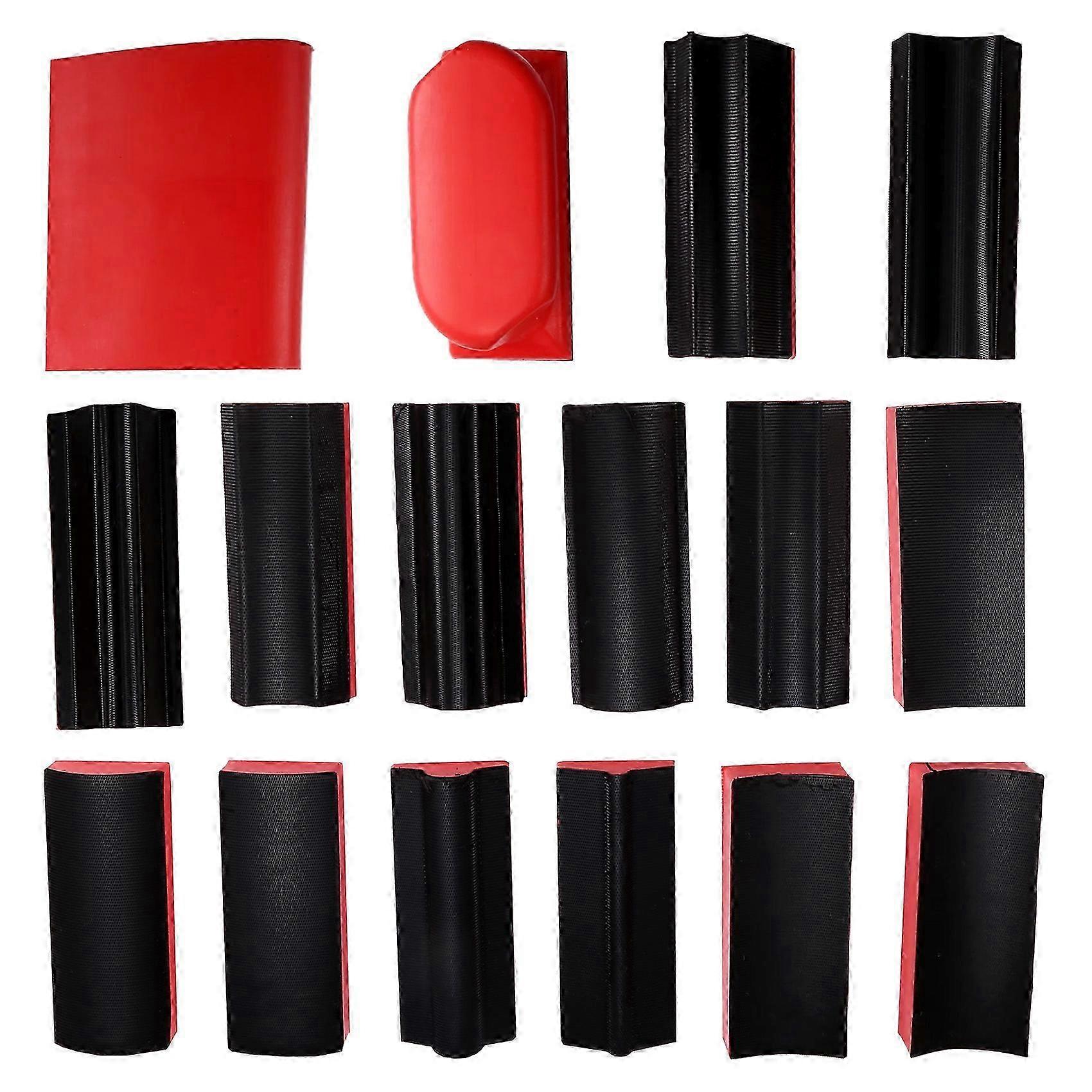 Hand Sanding Blocks,Contour Sanding Pads Kit, for Sanding Furniture