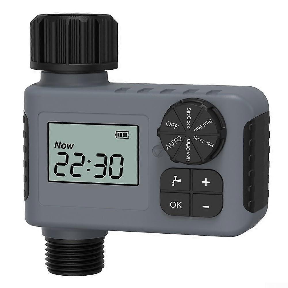 Smart Irrigation Timer, Programmable Garden Watering Timer, Weatherproof Timer, ABS Plastic, LCD Display, Compact Size