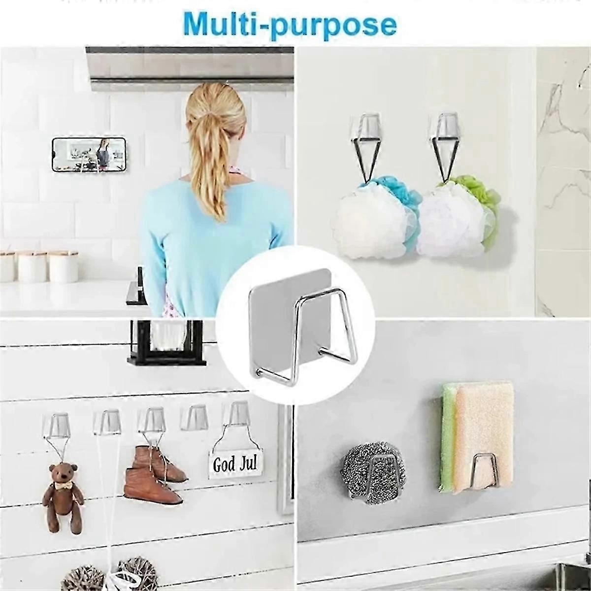 Punch-free rack, sponge drain rack, steel wool, rag storage rack