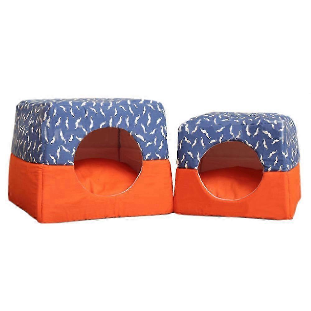 Pet Dog Cat House Maison en peluche à double usage