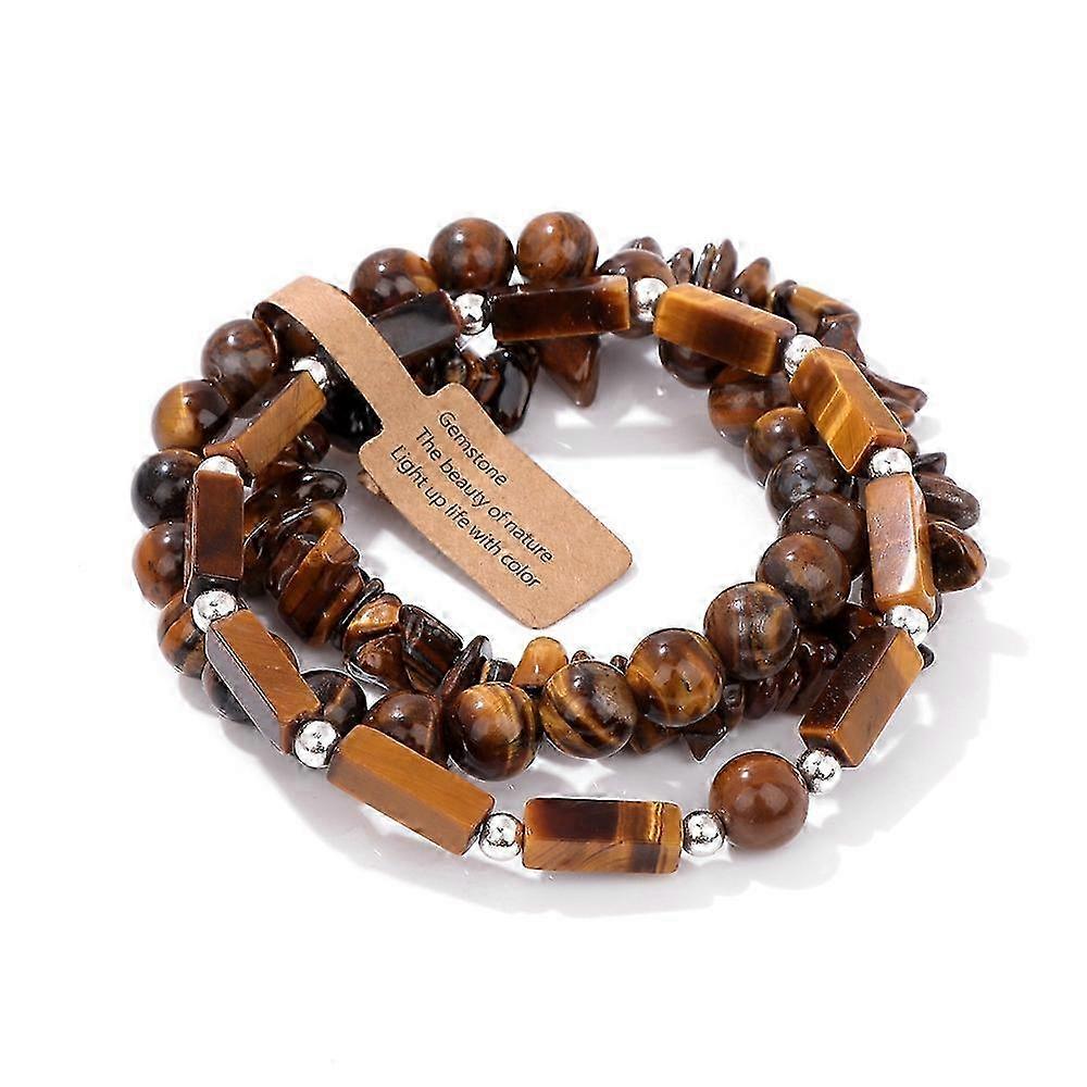 Bracelet - Amethyst Rectangular Beads - Serenity Trio