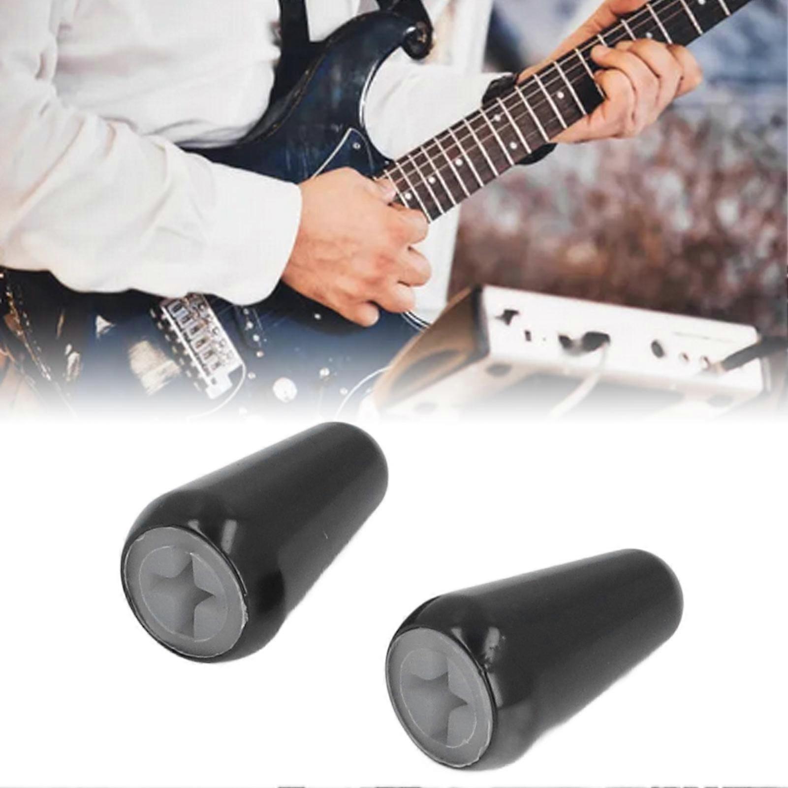 2PCS 3 Way 5 Way Guitar Pickup Switch Caps Black for ST TL Style