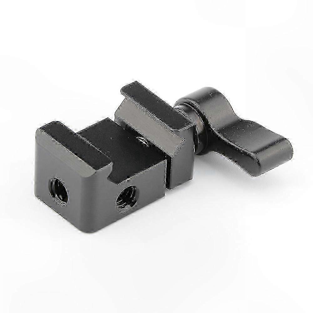 Standard NATO Rail Clamp with Quick Release and 1/4"-20 Mounting Points for Tactical Rails