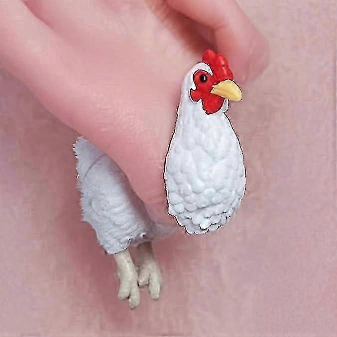 Mini Hähnchen Ohrstecker hypoallergenes Harz