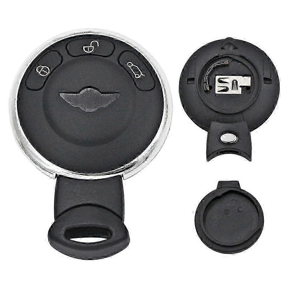 2025 3 Button Car Key Shell Case Remote Key Punto Button Smart Remote Key Shell Case Fob for BMW Mini Cooper R56 with Battery Holder