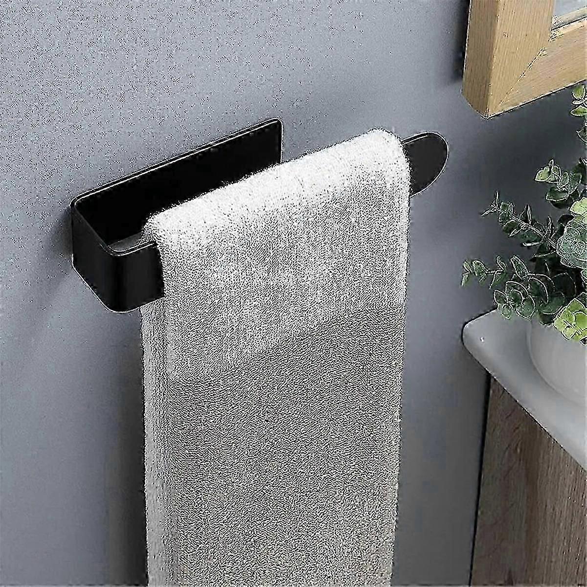 2pcs U Shape Bathroom Acrylic Towel Bar Hand Towel Holder, Self Adhesive Towel Rack For Bathroom Wall Mounted B