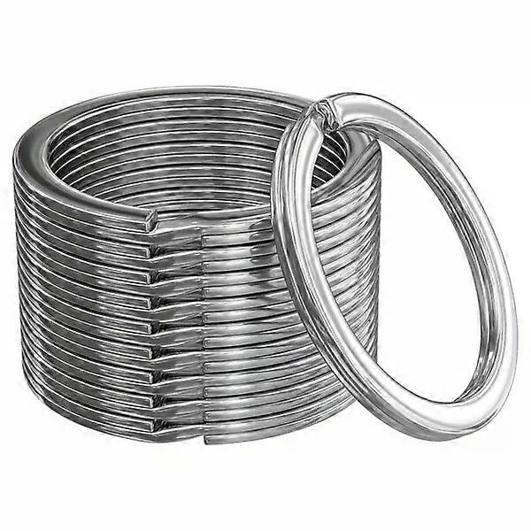 Silver keychains, pack of 10, durable and practical