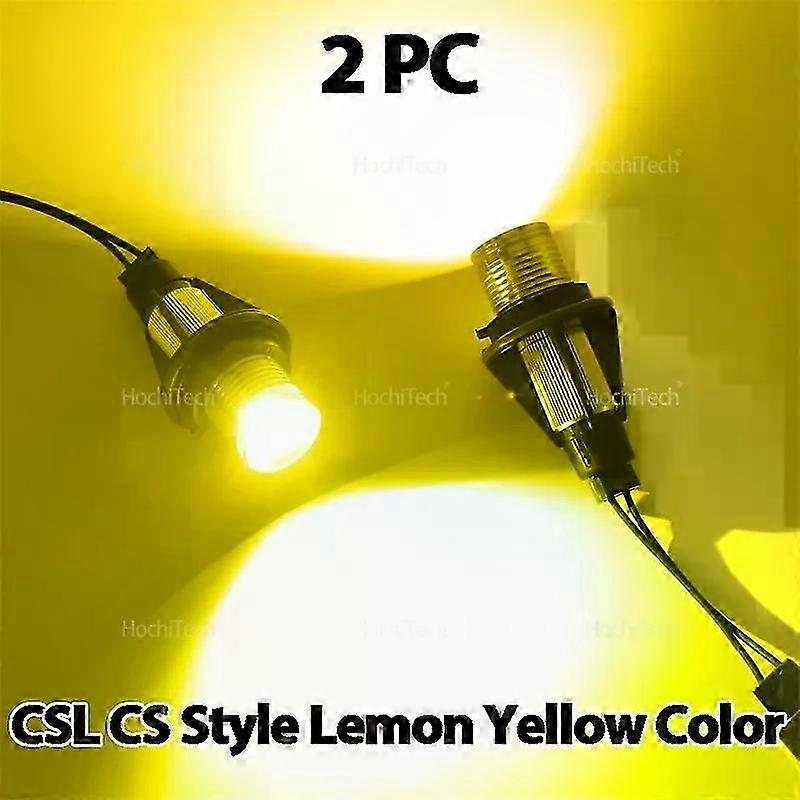 Jaune citron Canbus LED Angel Eyes Marqueurs Ampoules Sans Erreur Pour Modèles E87 E39 E60 E61 E63 E64 E65 E66 E53