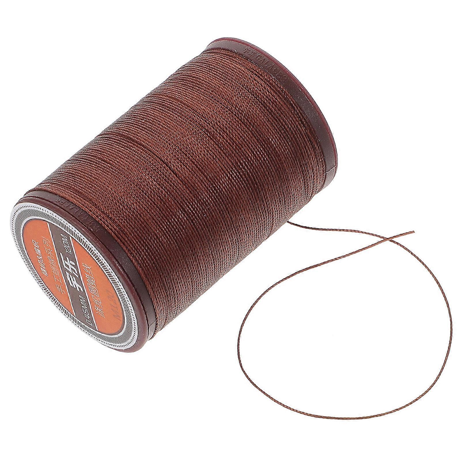 Round Waxed Thread 1Set Coffee Color Suitable For Leather Goods Crafting Ideal For DIY Projects And Artisans