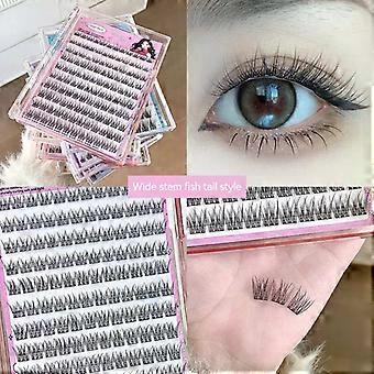 Gege Bear No-Glue False Eyelashes - Easy 3-Step Application Natural Look Perfect for Beginners with Sunflower Desig