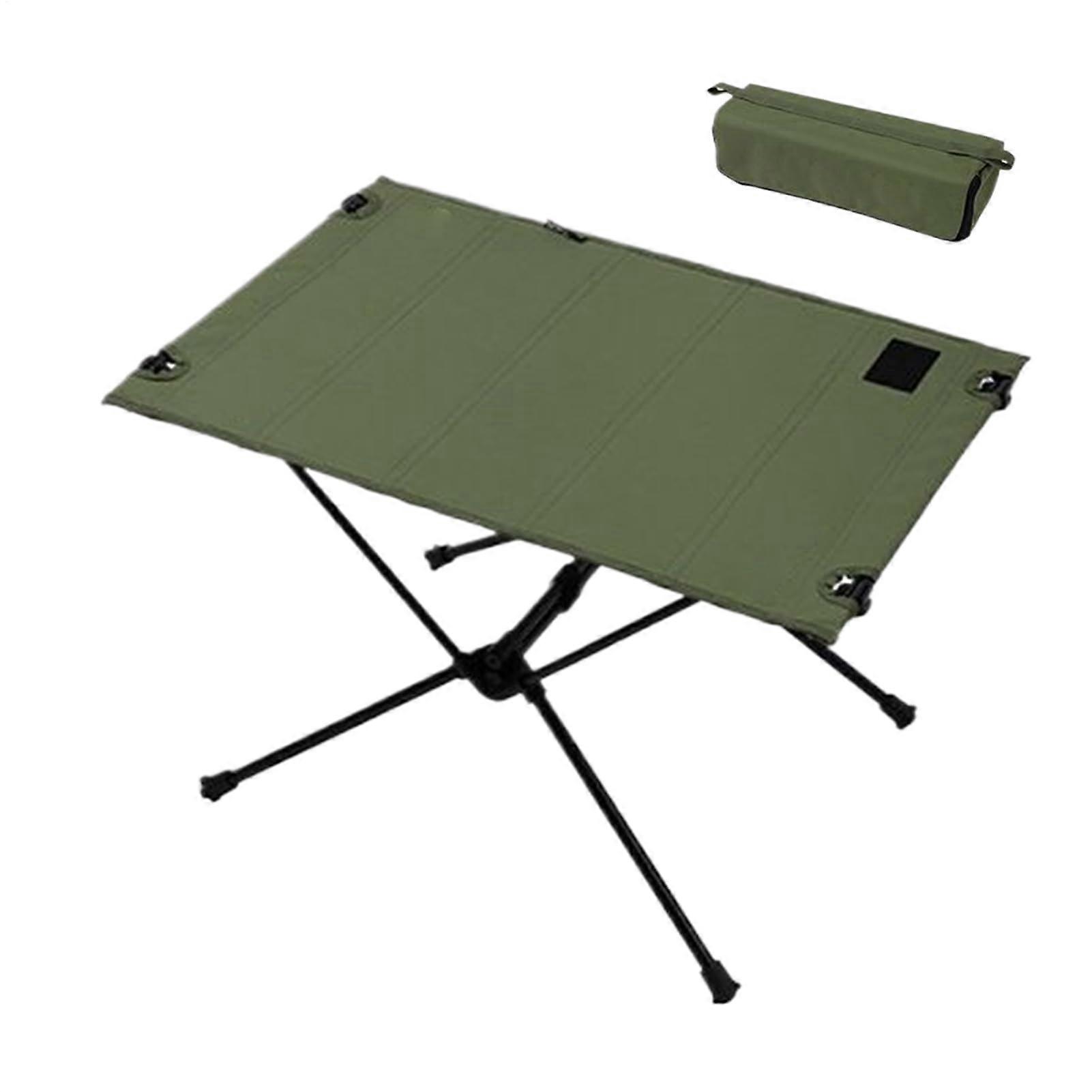 Camping Folding Table Portable Outdoor Table Lightweight for Fishing Picnic Beach, Army Green Ref: 1511
