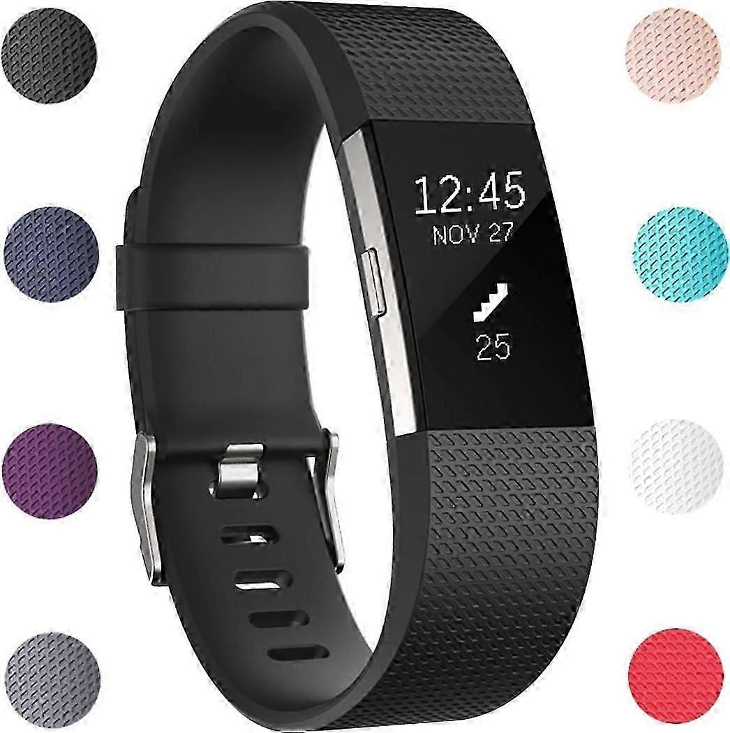 Fitbit Charge 2,适用于 Fitbit Charge 2 的可调节运动腕带,小号大号