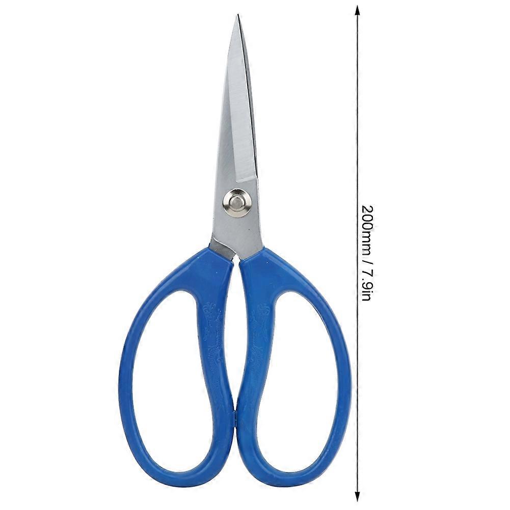 Multifunction Alloy Steel Scissors with Blue Plastic Handle 200mm