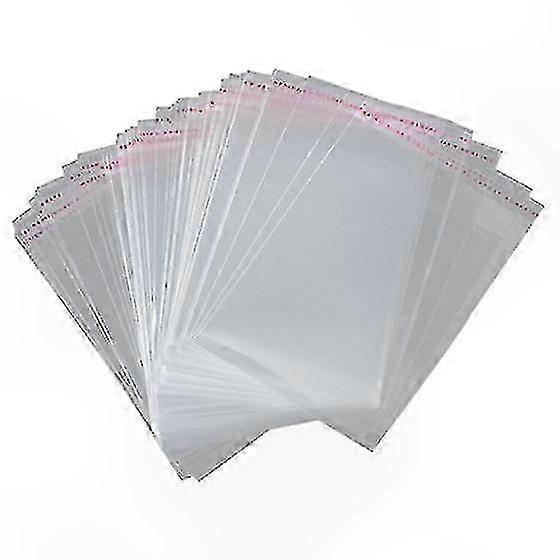 Clear Resealable Plastic Bags, 100 Count, 45x32cm, A3 Size, Adhesive Seal for Secure Packaging