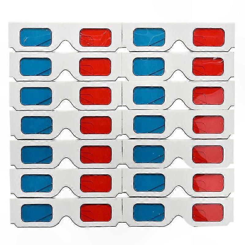 50-Pack 3D Paper Eyewear for Crafts and Events