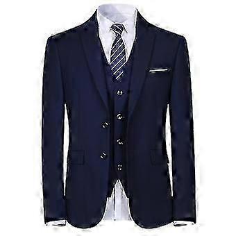 Ανδρικό Δείπνο Γάμου 3-pieces Suit Blazer Vest Pants 9 Colors Excellent