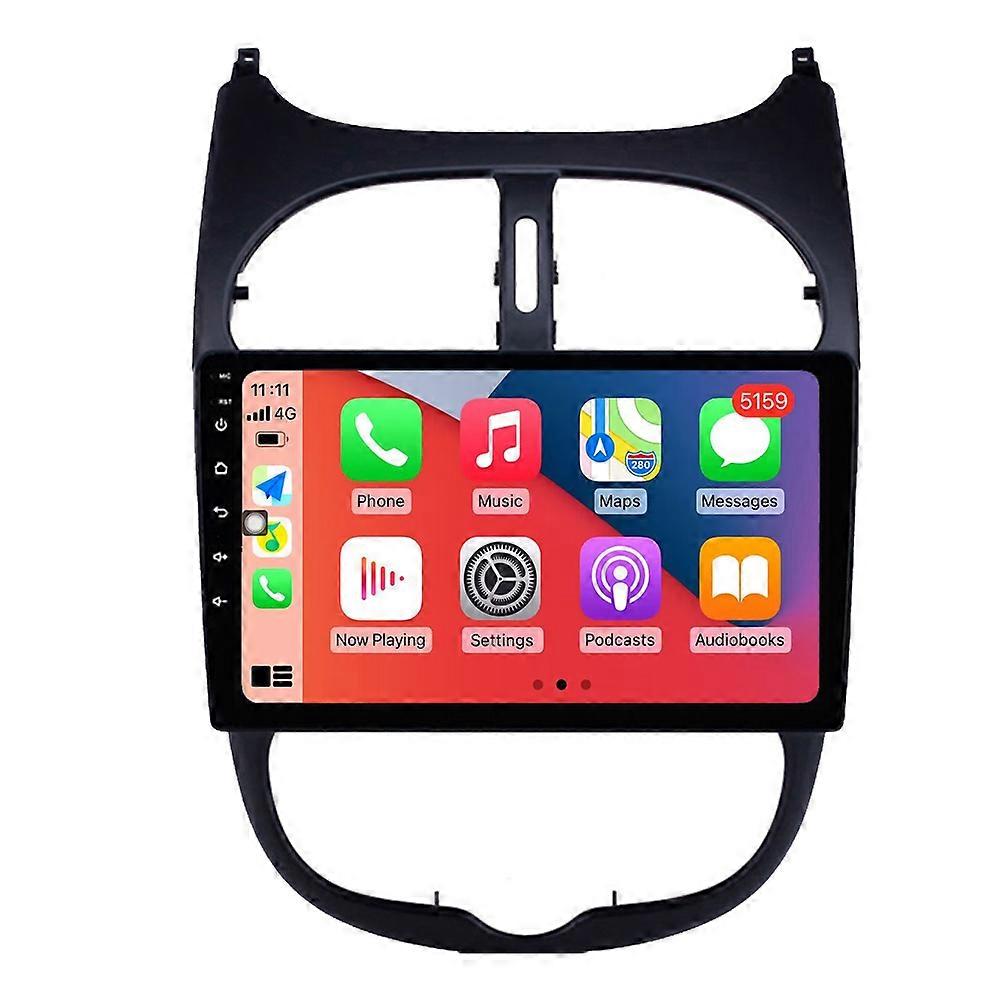 Car Multimedia Player For Peugeot 206 1998 - 2012 CarPlay Android Auto Stereo Radio GPS Navigation Autoradio Bluetooth 2Din Video Touch