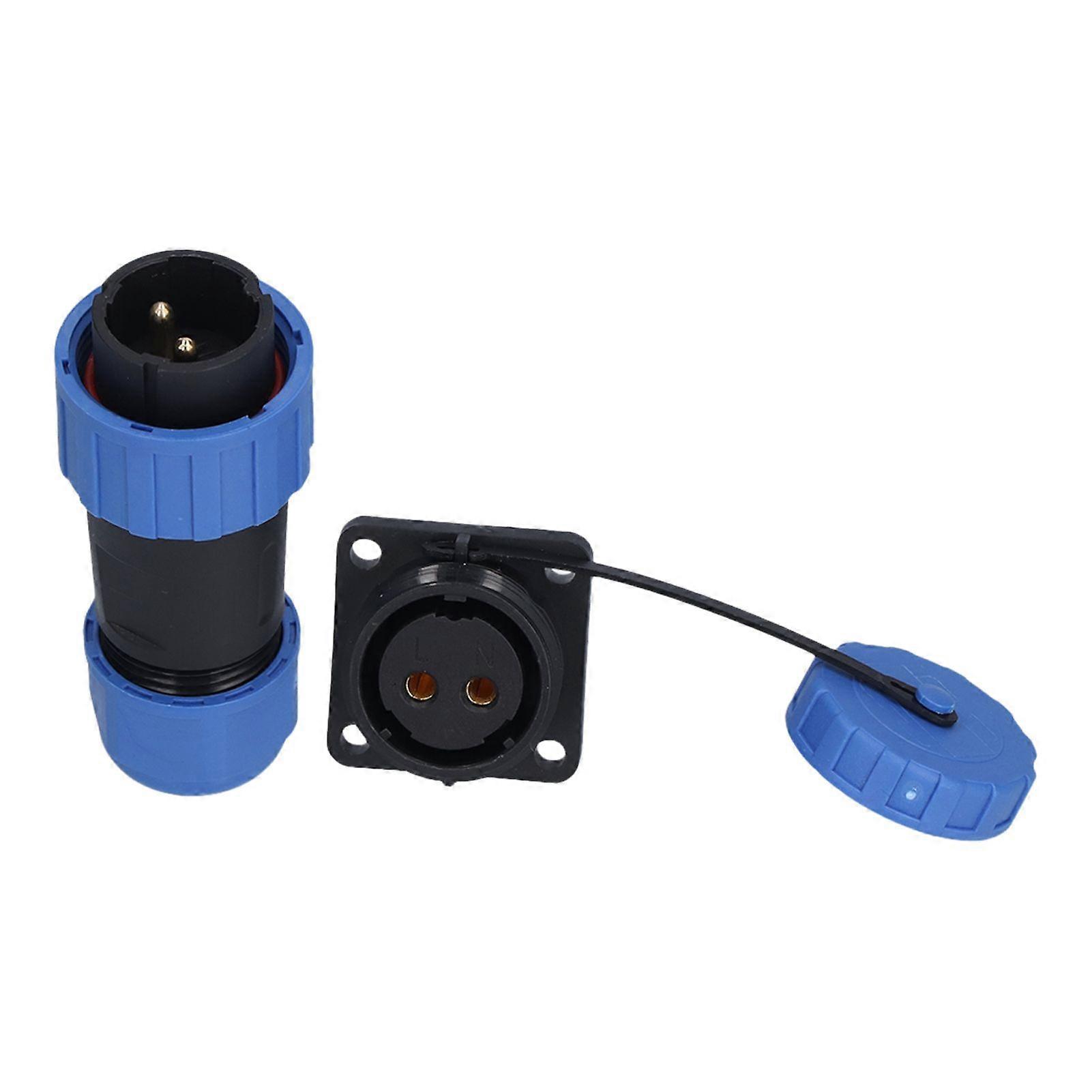 IP68 Waterproof Plug Socket Square Screw Crimping Aviation Industrial Connector Adapter 250V