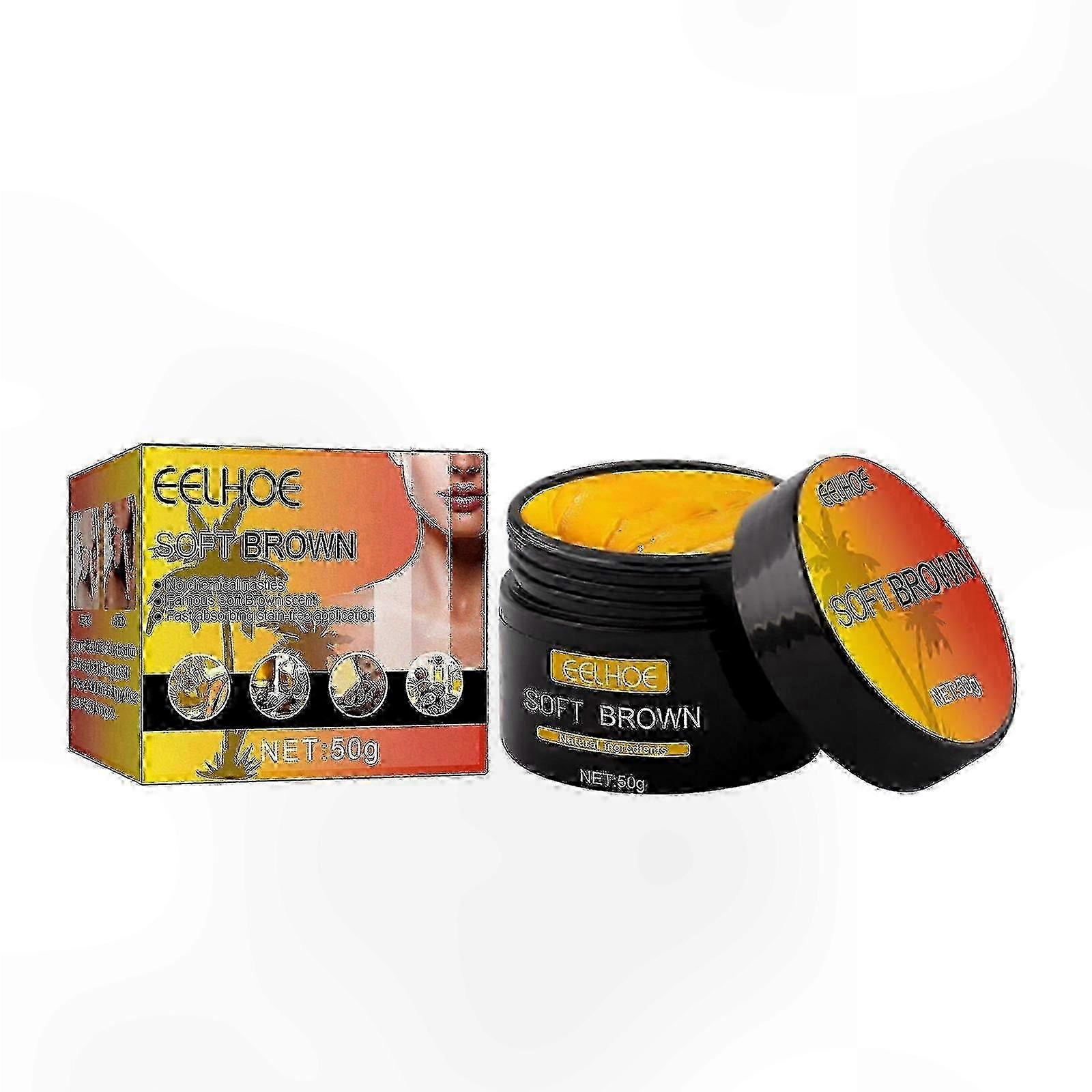 3-Pack Tanning Gel with Soft Brown Accelerator for Enhanced Sunless Results