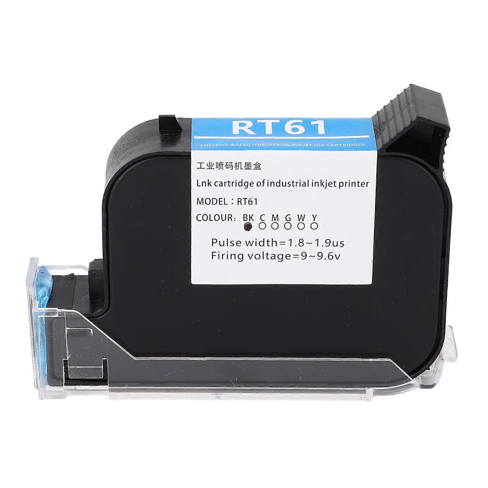 RT61 Ink Cartridge 42ML Black Quick Dry Ink Cartridge for SC12 SC12T CP12 CP12W SC12KJ Handheld Inkjet Printer