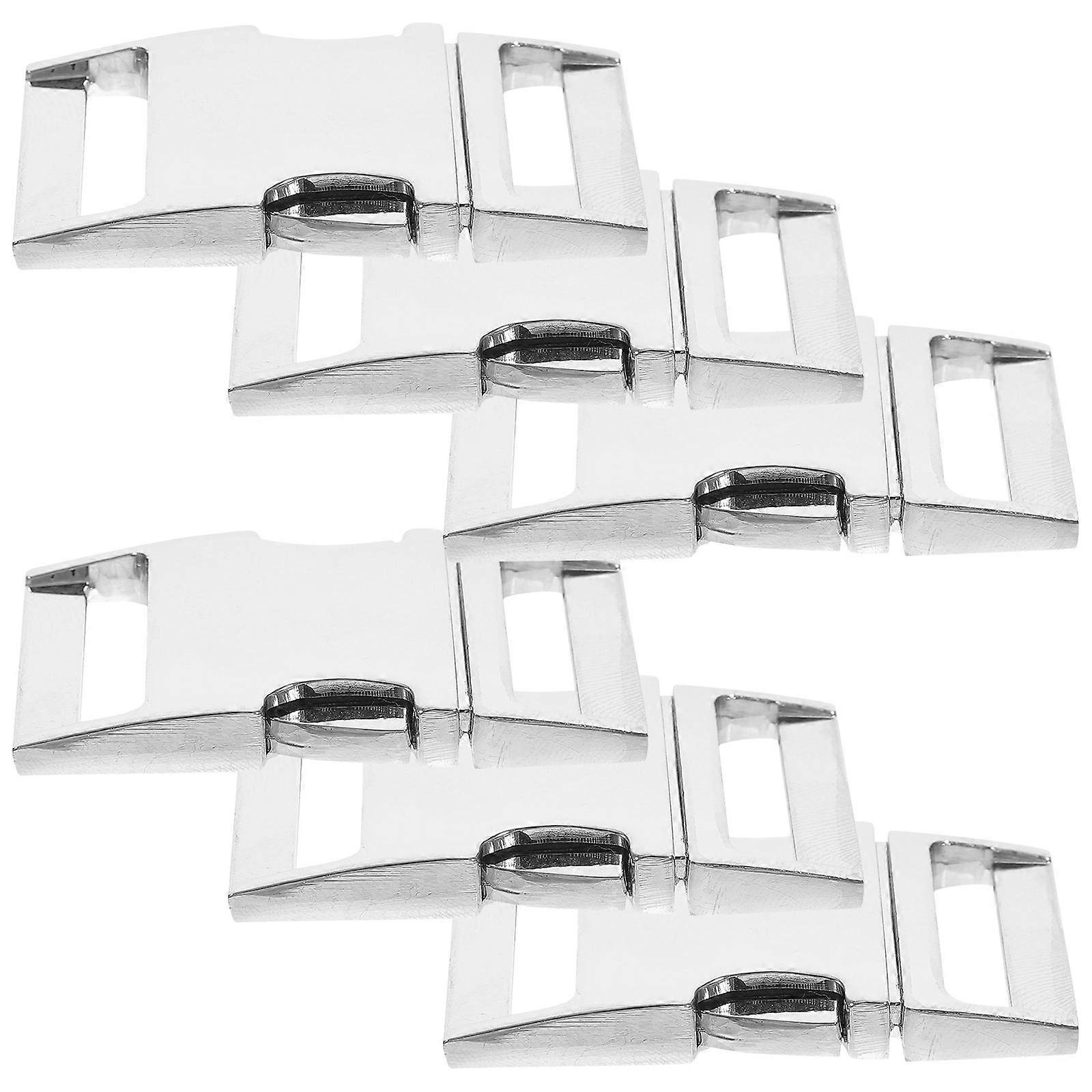 6Pcs Alloy Side Release Buckles Backpack Buckle Clips For 0.6X2.9X5.1Cm Backpack Connection