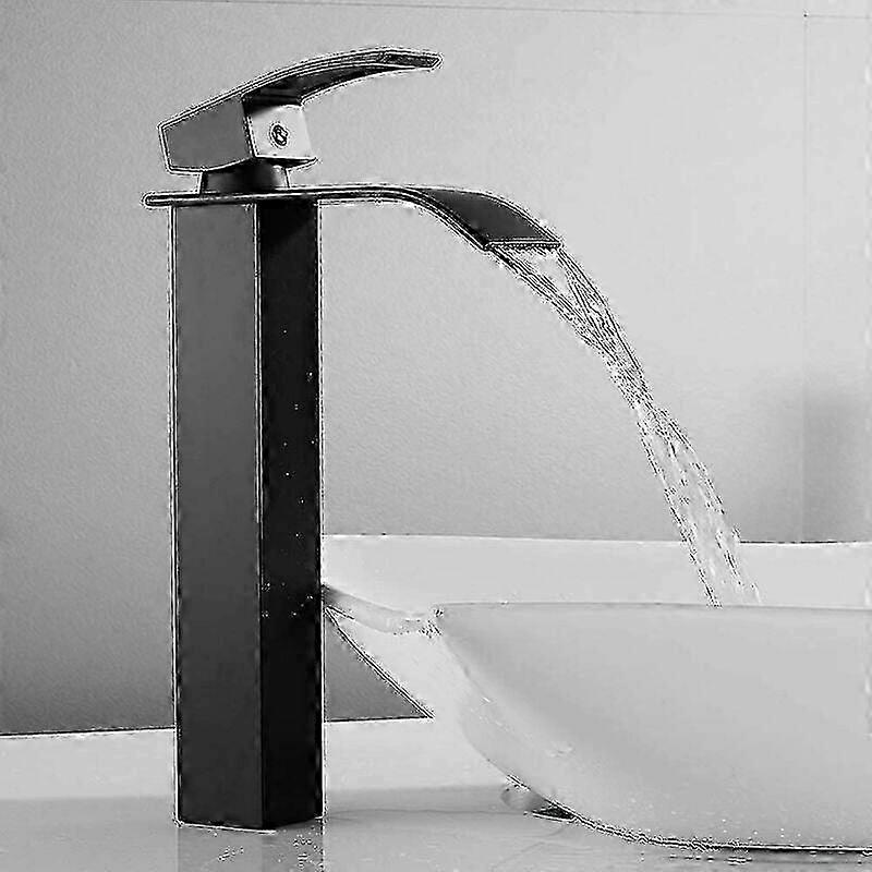Top Water Outlet Design Bathroom Faucet Anti-Fingerprint Surface Cold & Hot Water Adjustment for Easy Installation in Contemporary Bathrooms (No