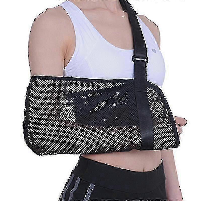 Mesh Arm Sling - Medical Shoulder Immobilizer For Shower - Arm Splint For Torn Rotator, Elbow, Dislocation - Left Right Support For Men And Women