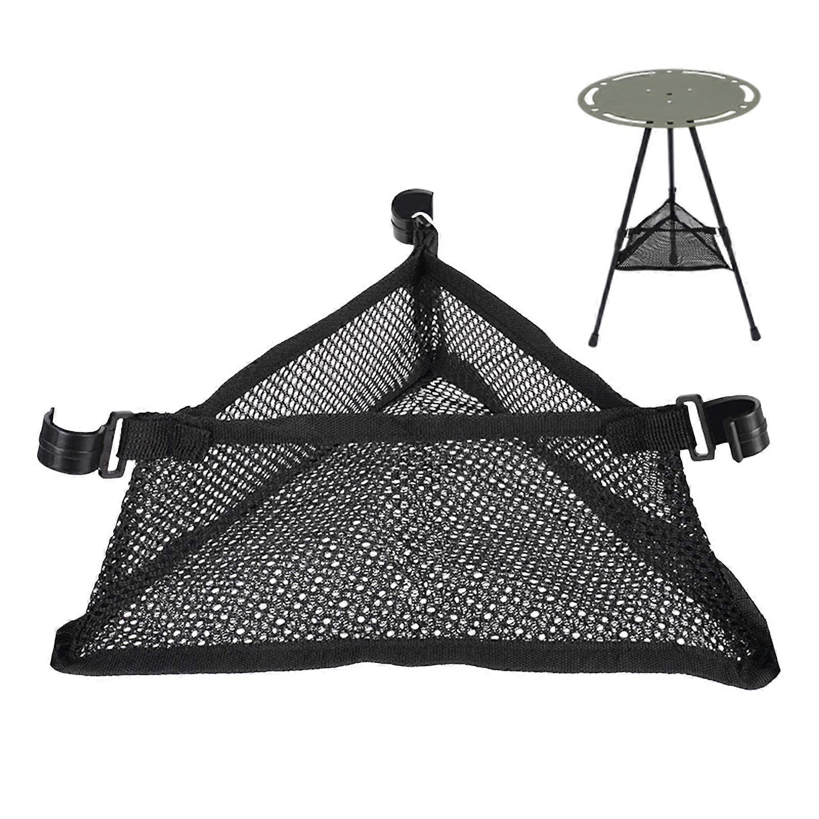 Folding Table Bag, Portable Triangular Mesh Storage Bag for Outdoor Camping, Beach Picnics, Barbecues, and Toys