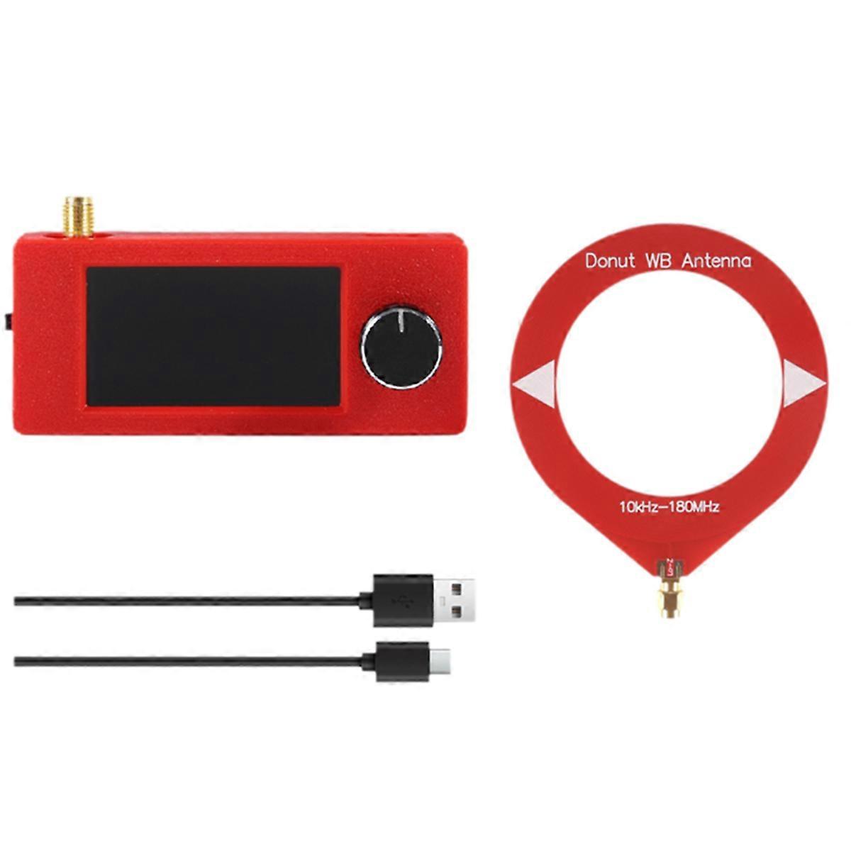 SI4732 Mini Radio 10-180Mhz SMA Interface Mini Loop Antenna 1.9inch IPS Screen LSB USB AM FM Mini Ra