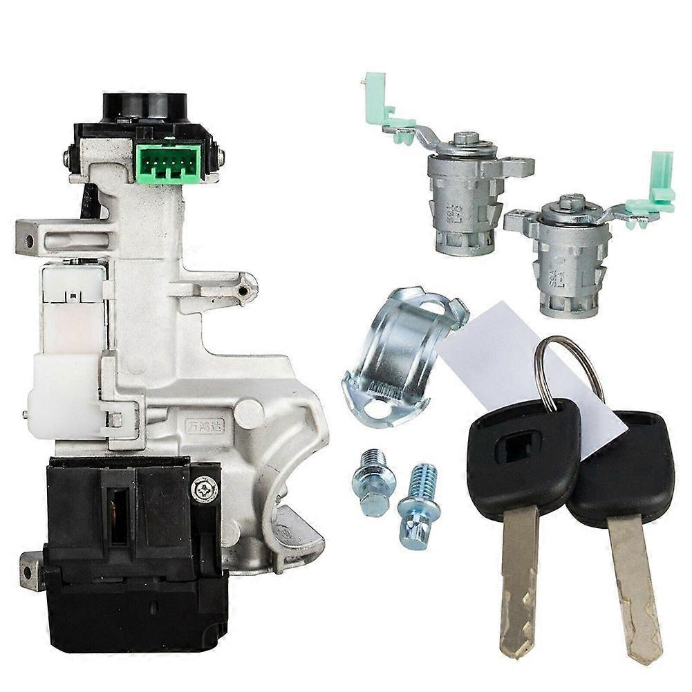 Car Door Lock Ignition Switch Cylinder with Keys Complete Set 72185-S9A-013 for Element