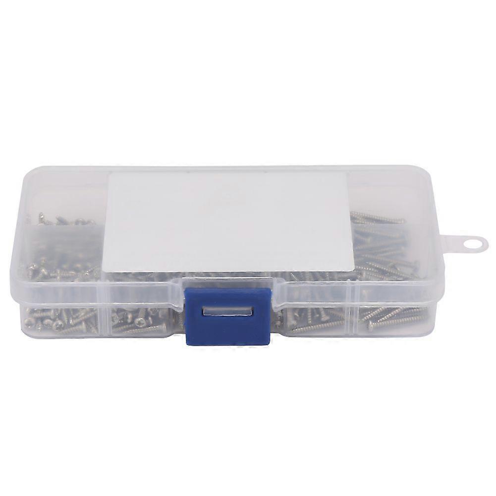 400pcs M2.2 Stainless Steel High Strength Self Tapping Screws Assortment Kit