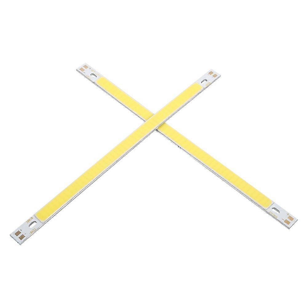 2 stuks 10W COB LED Strip Lights Bulb Lamp 12-14V 1000LM voor DIY 200x10MM Wit