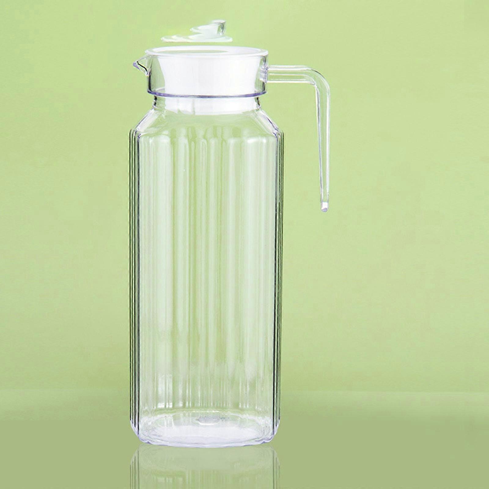 Clear Acrylic Pitcher with Lid, Spout & Handle - Compatible with Fridge, Juice, Iced Tea - Clearance