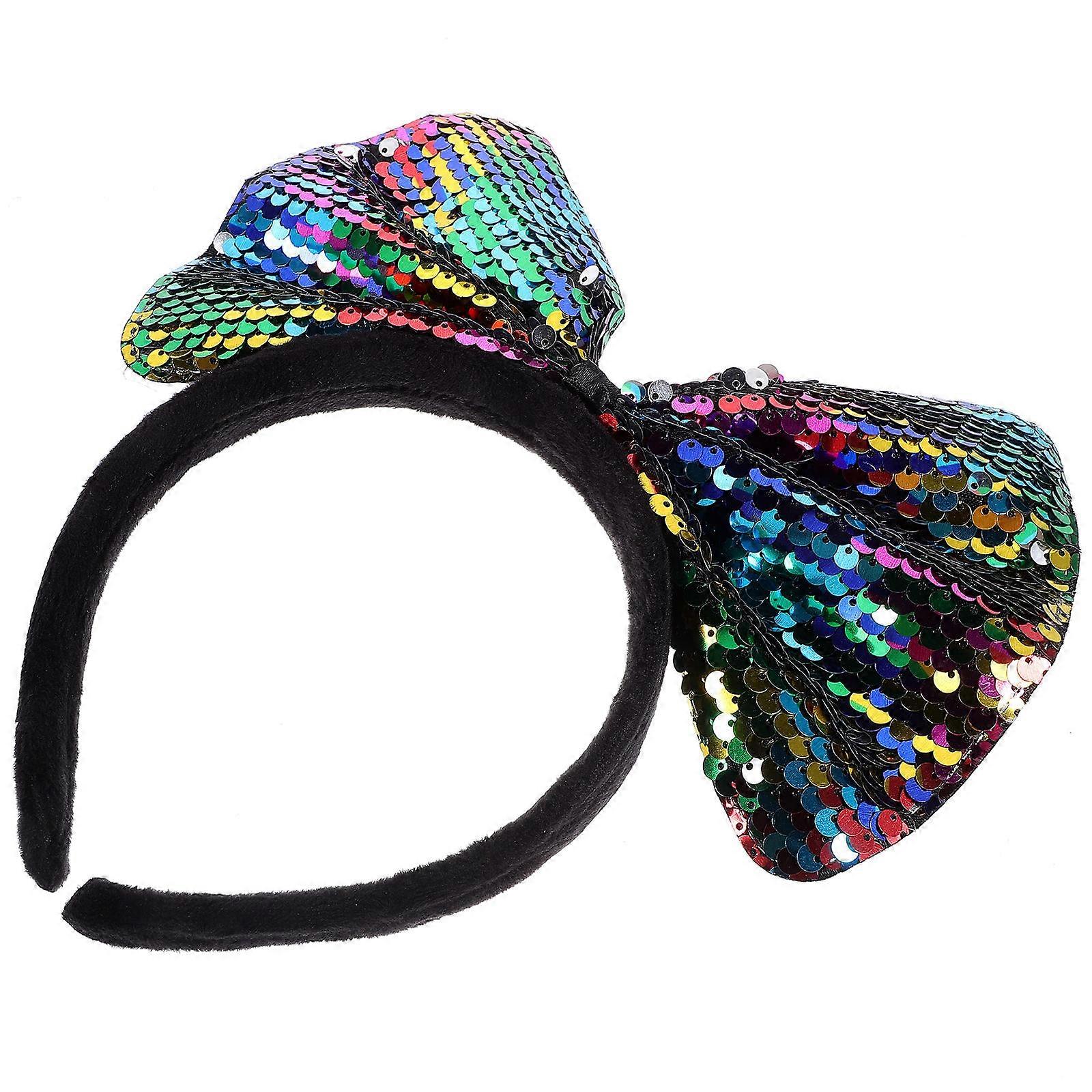 Bow Headband Large Bow Headband for Decor 4Pcs Multi Color Fabric