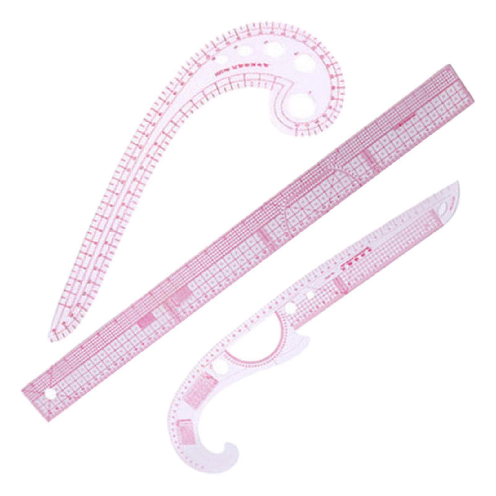 French Curve Ruler Tailor Sewing Tools for Pattern Maker Beginners Designers 3pcs