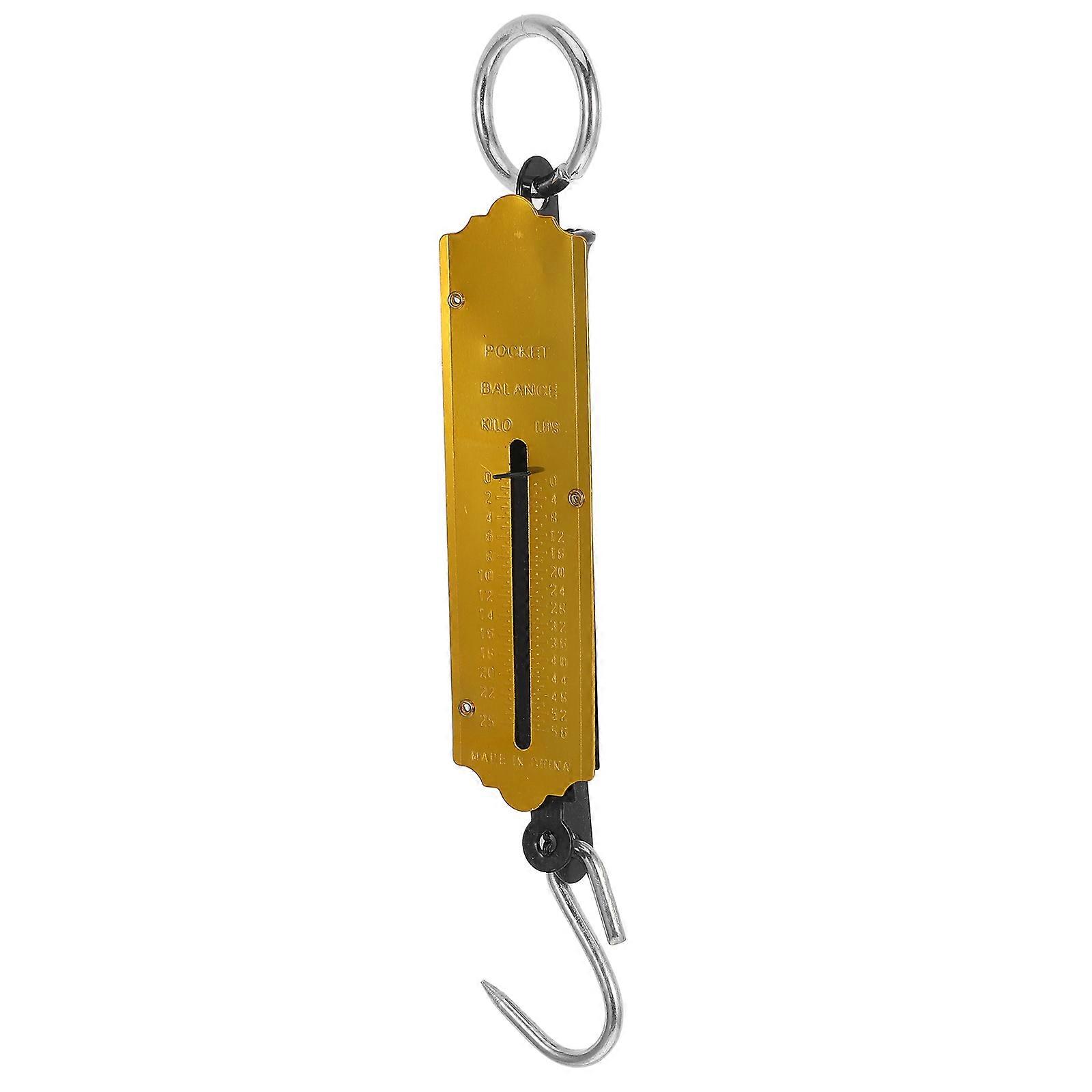 Accurate Weighing Scale 3Pcs Ergonomic Handheld Design For Outdoor Use And Shopping Golden High Precision Tool