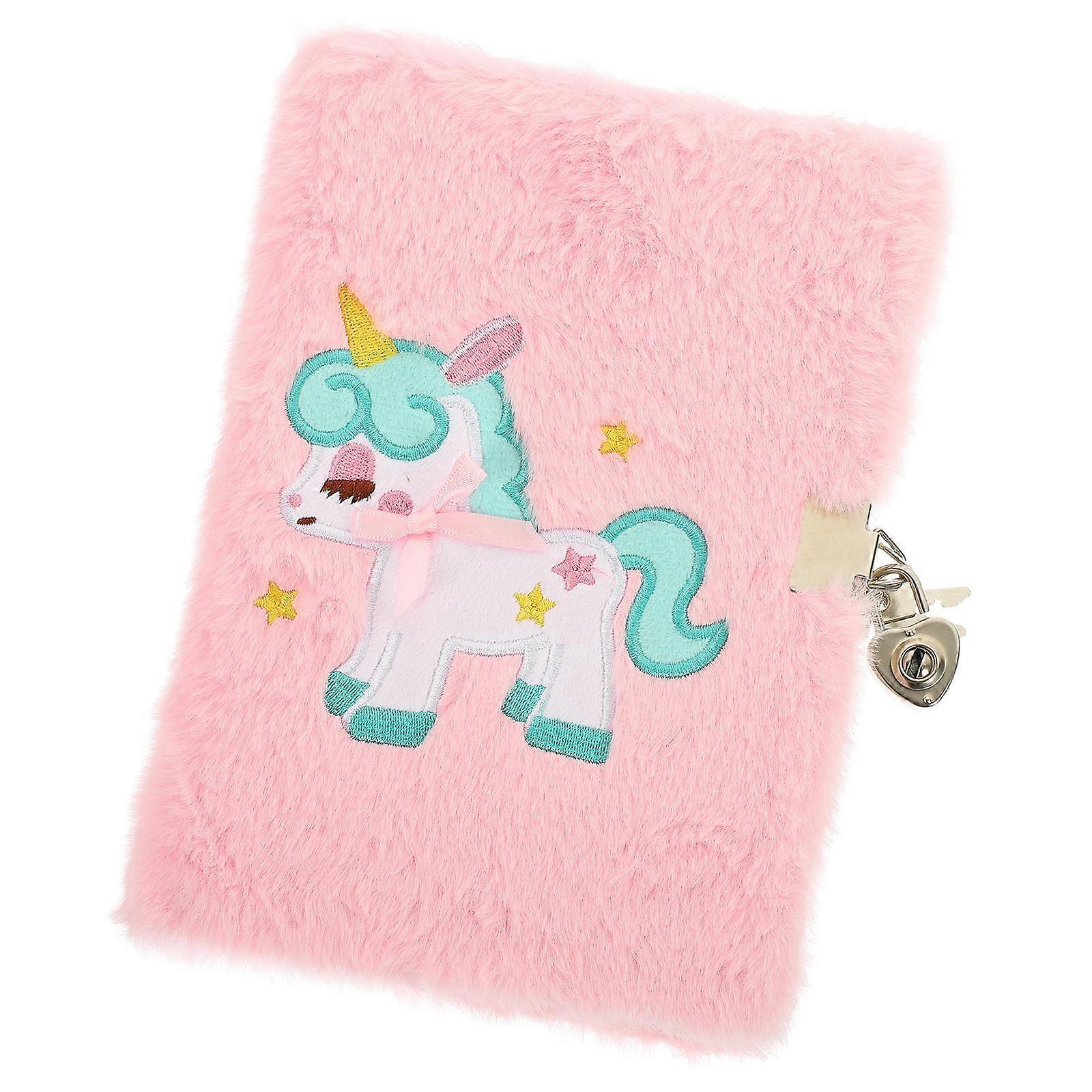 Plush Cover Cartoon Design Notepad A5 Notebook For Students And Office Workers Ideal For Note Taking 5Pcs