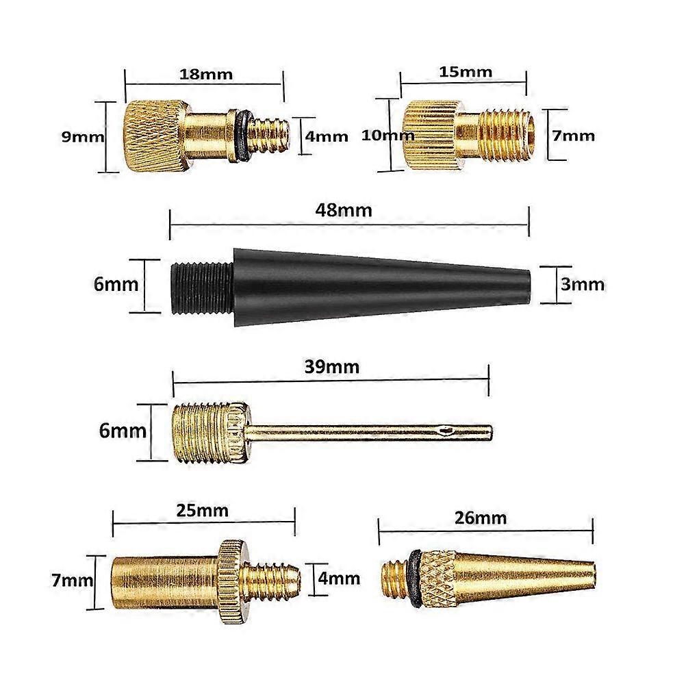 Pump Compatibility Set With Golden Adapter For Athletes And Outdoor Enthusiasts Ideal For Travel 1 Set