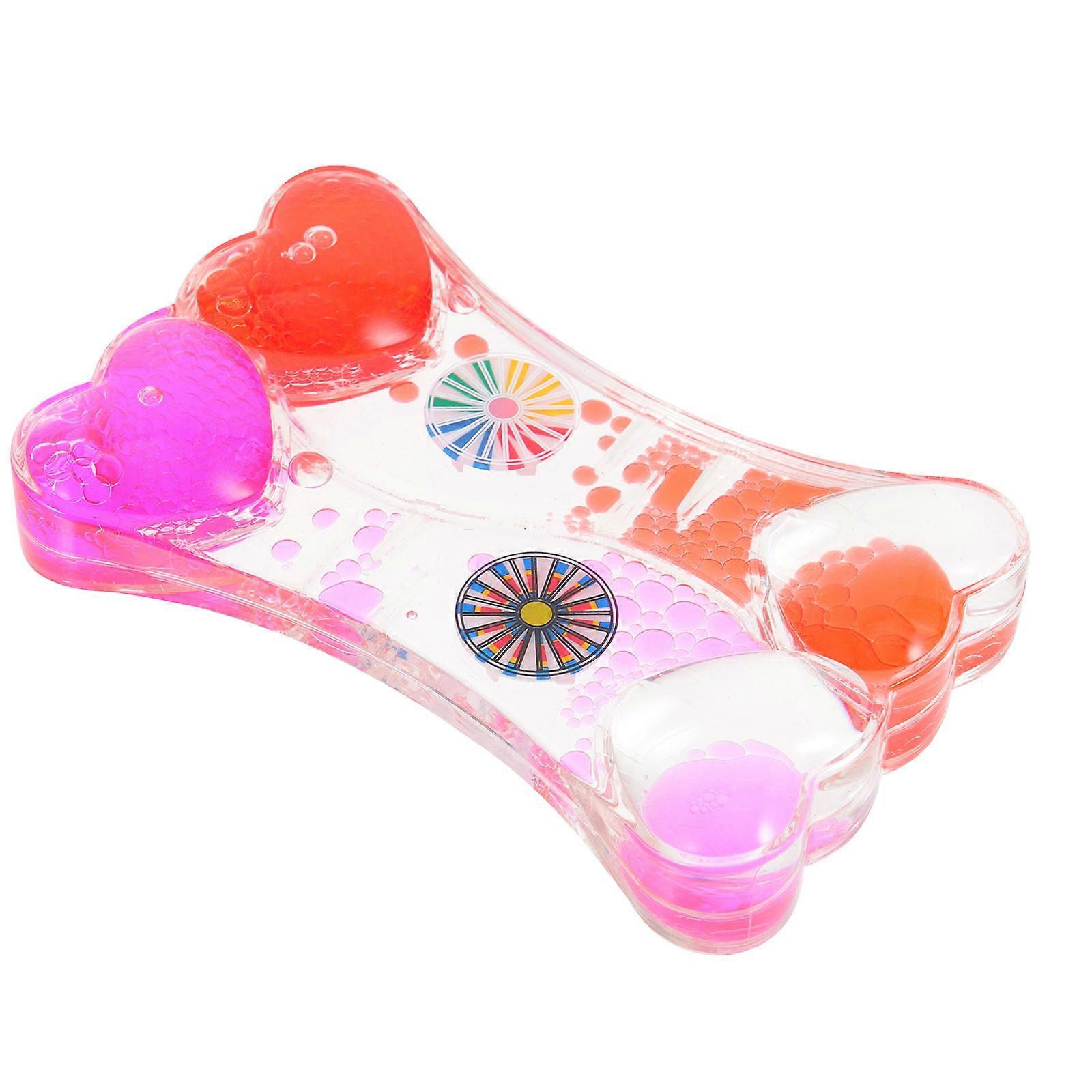 Oil Hourglass Liquid Motion Bubbler Timer Decorative 2Pcs Ornament