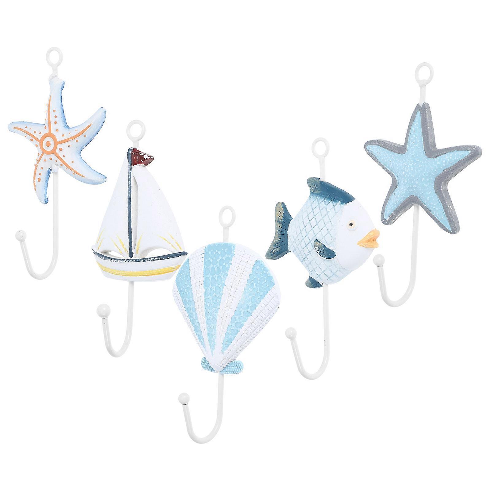 Bathroom Hook Mediterranean Shower Curtain Hooks for Home 10Pcs