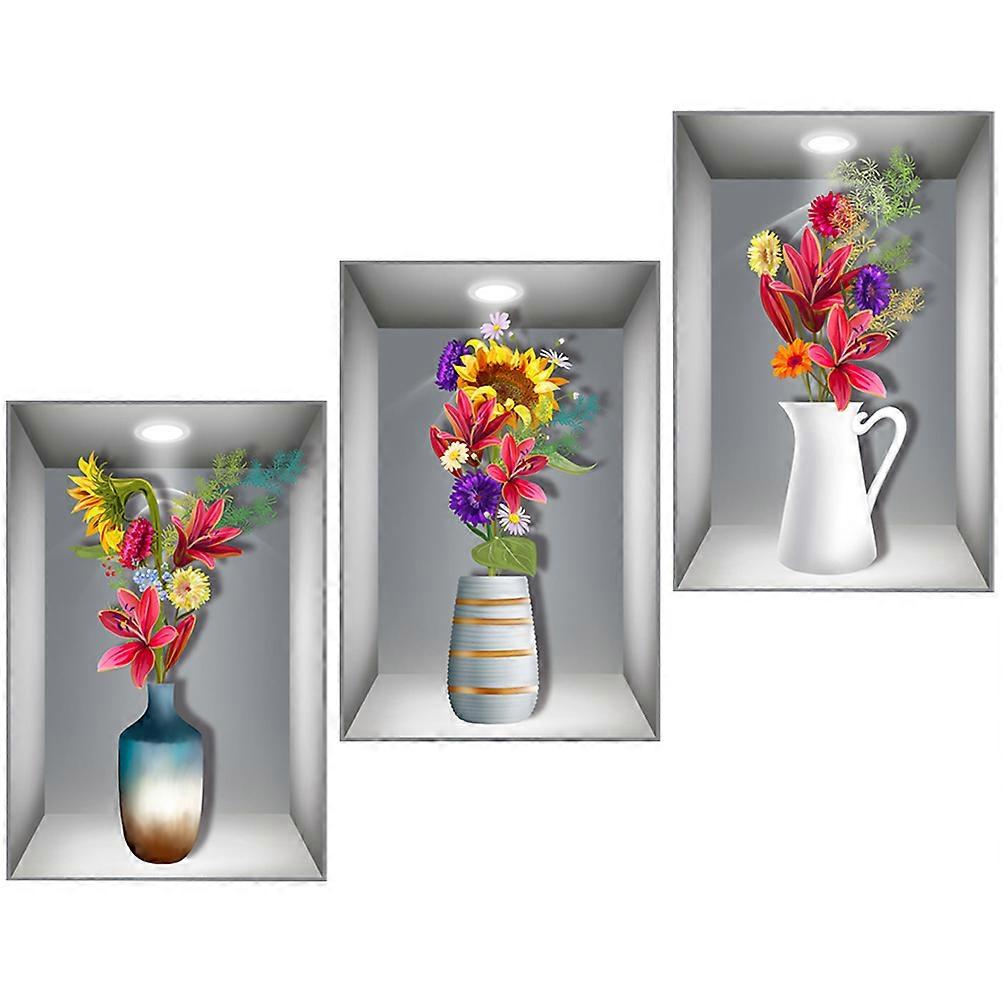 Vivid Plants Wall Decals For Shop And Home Decoration Easy Application 6 Pcs Rectangular
