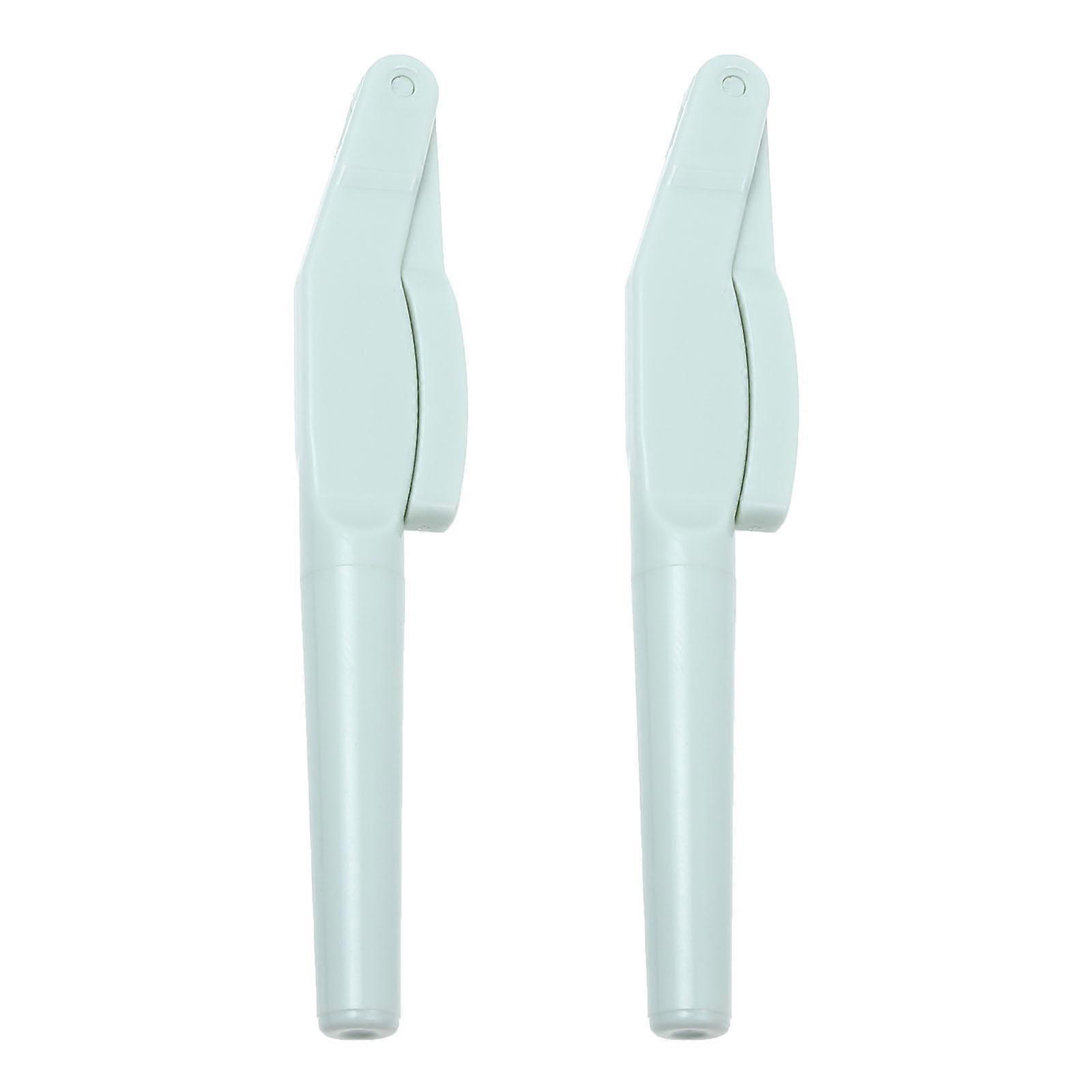 Foldable Eyelash Comb Makeup Tool for Eyelash Grooming 4Pcs Green