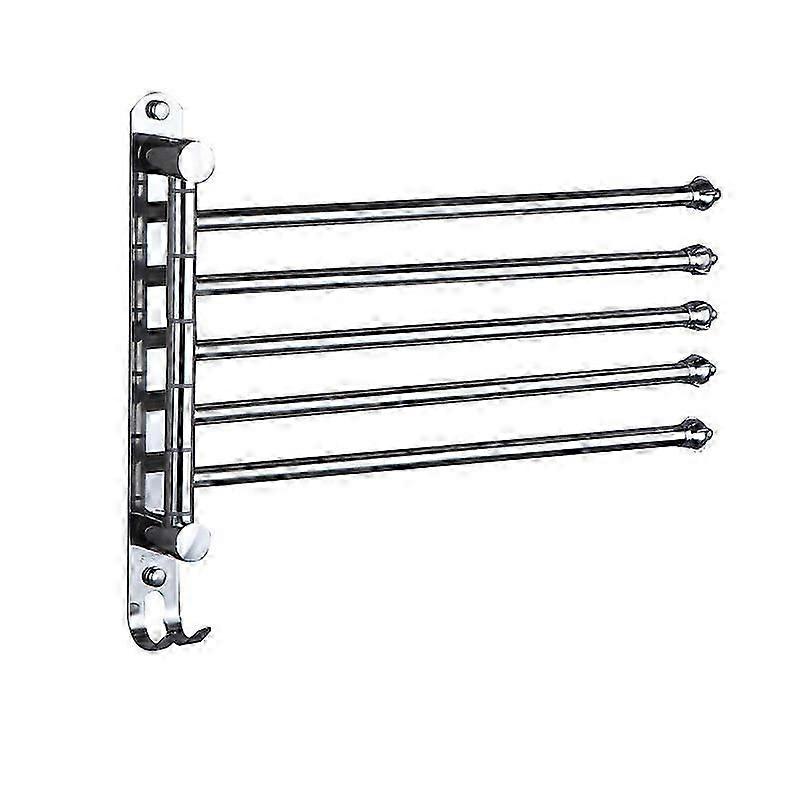 Bathroom Towel Rack Free Punch Rotating Towel Rack With Hook Rotating Kitchen Bathroom (Multiple Models Available)