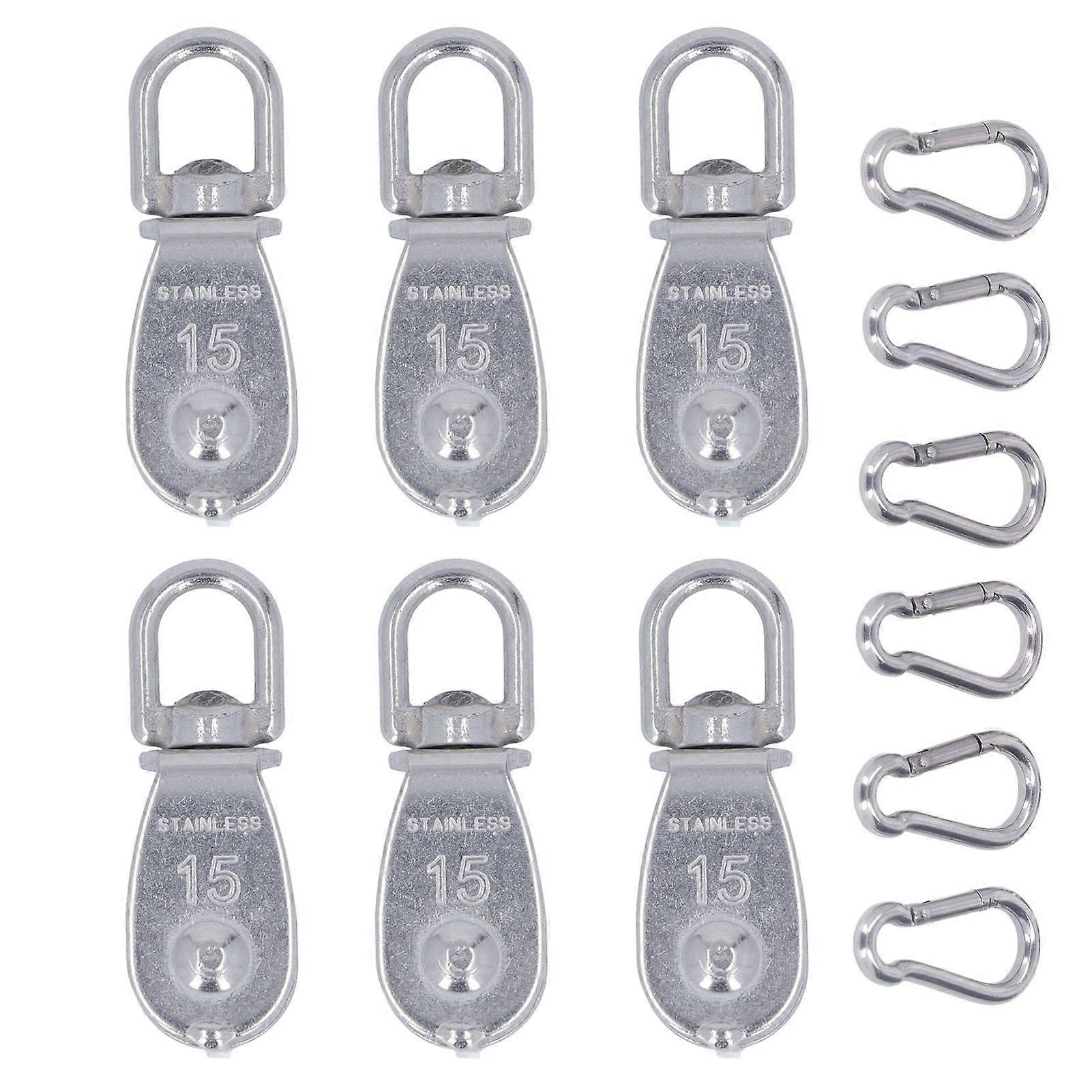 جودة عالية 6 قطع من 304 الفولاذ المقاوم للصدأ M15 حبل سلك كتلة بكرة واحدة