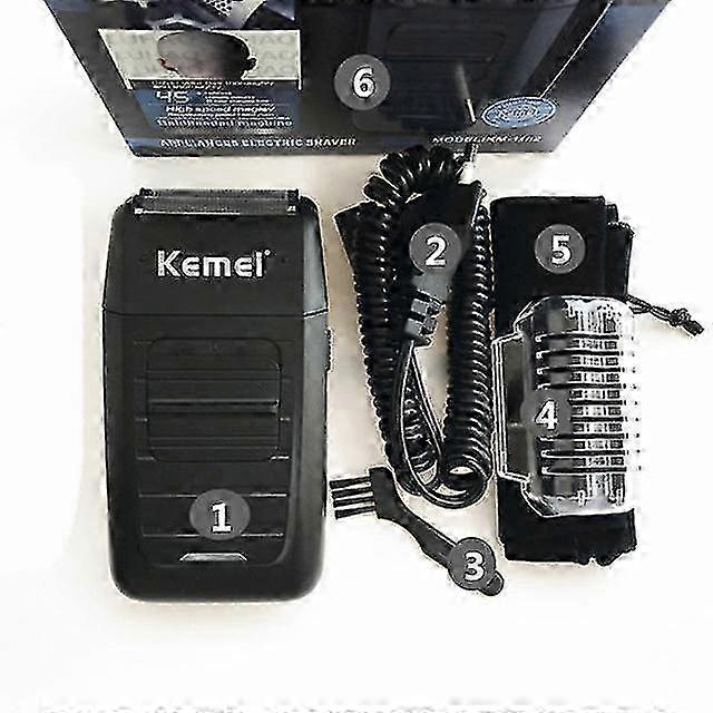 2025 Electric shaver reciprocating men razor 3 blade beard trimmer professional shaving machine with sideburns trimmer